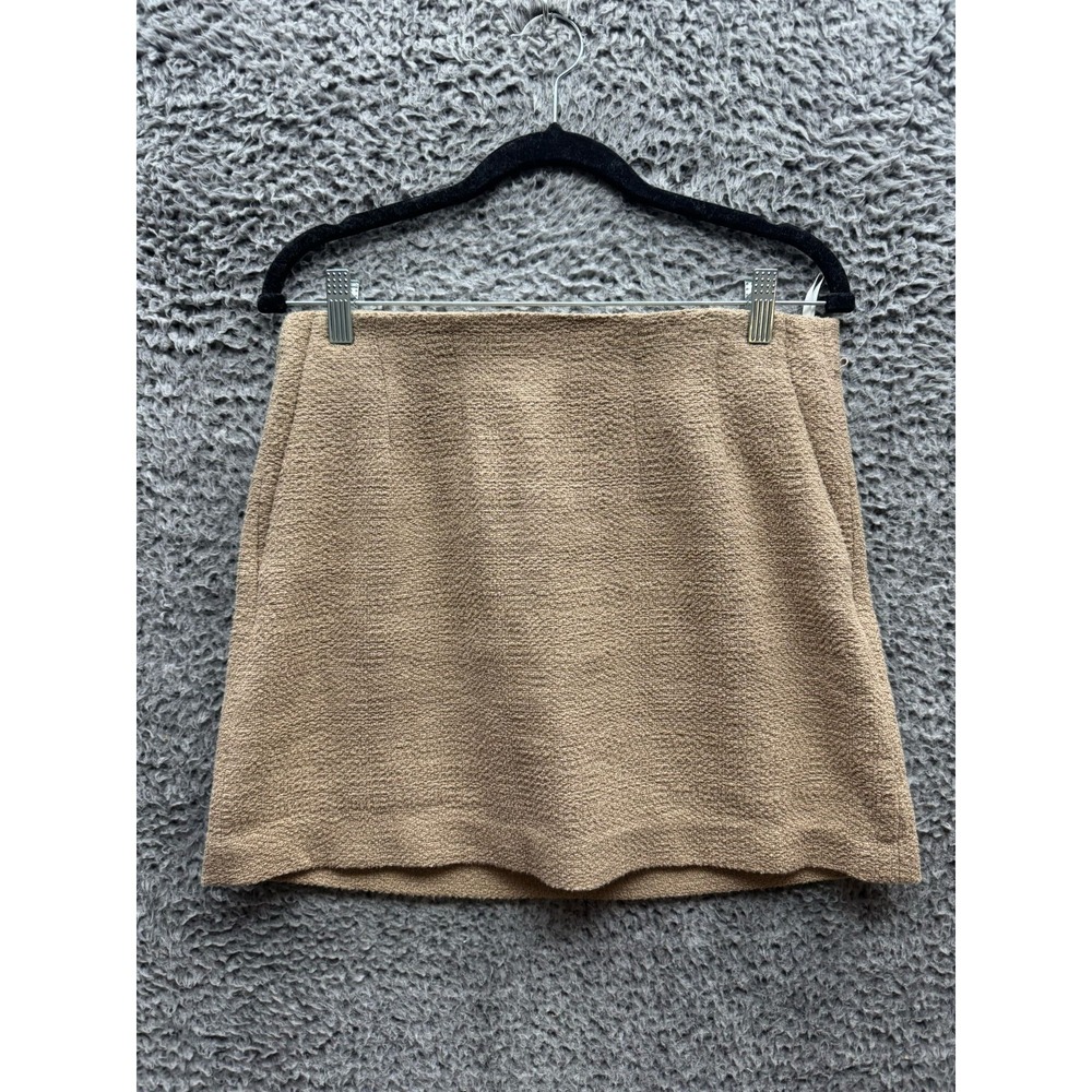 Aritzia Babaton Kinsley Tweed Mini Skirt Beige Womens‎ Size 10